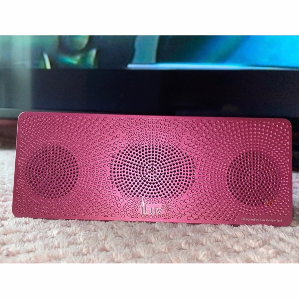 Pink bluetooth speaker